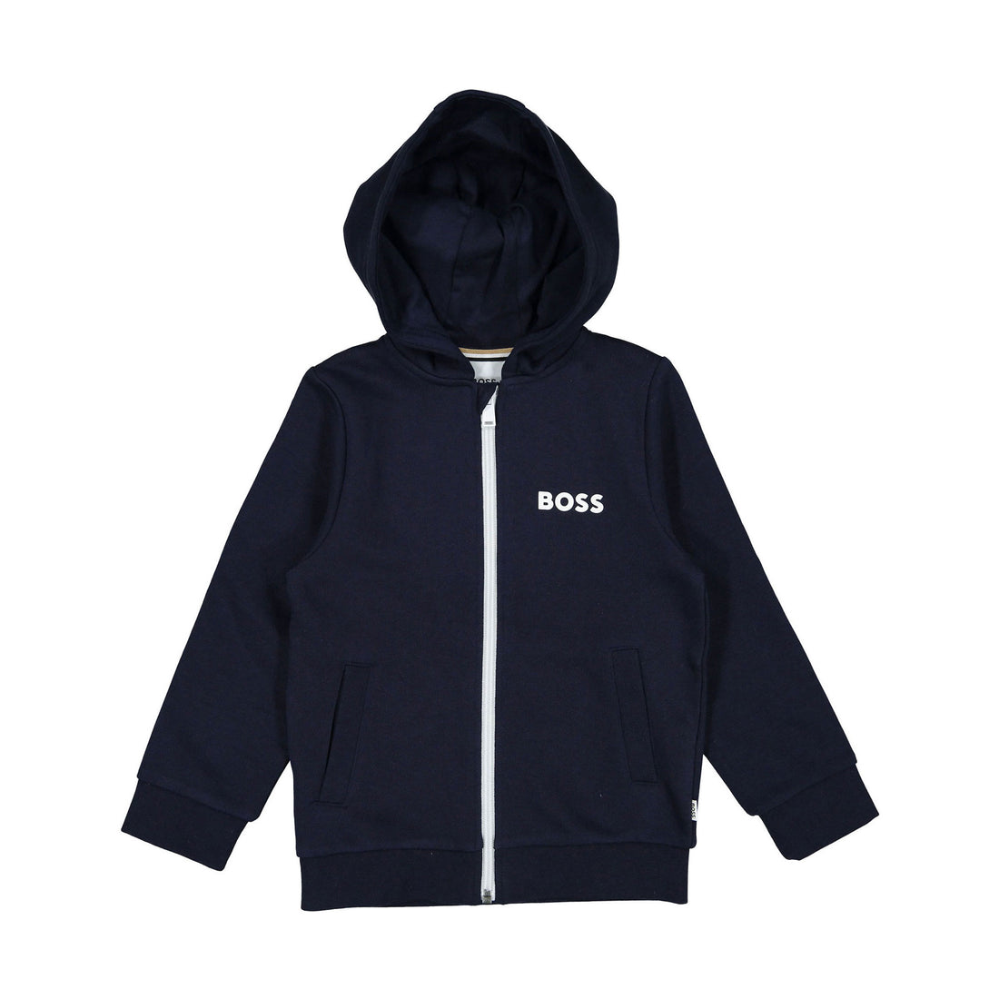 Hugo Boss Navy Hooded Cardigan