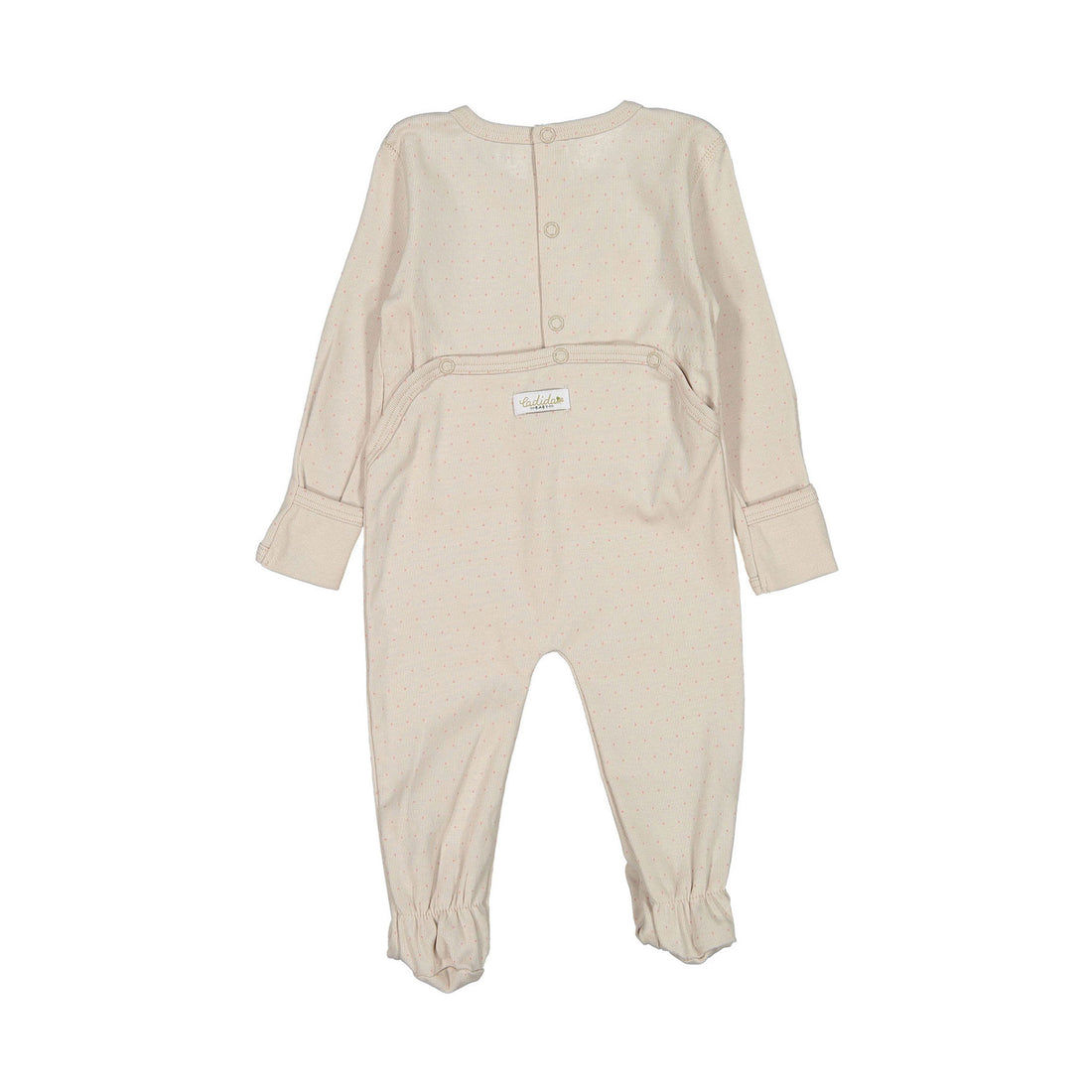 Ladida Layette Blush Dot Footie