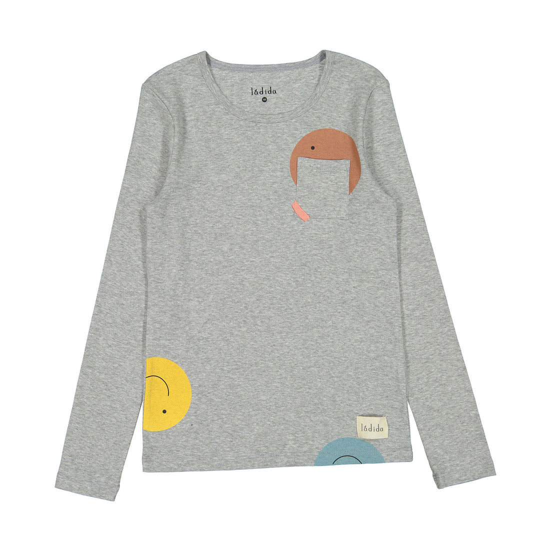 Ladida Heather Grey Smiley Tee