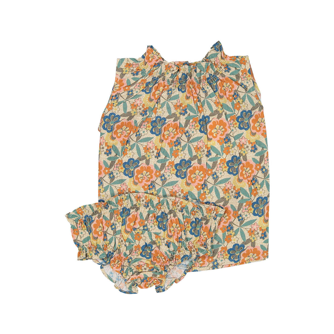 Caramel Vintage Floral Print Alberta Set