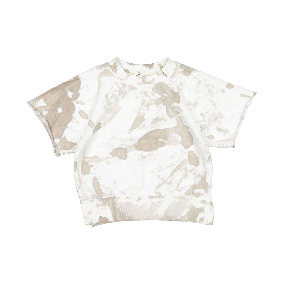 Booso Beige Splash Simple Sweatshirt