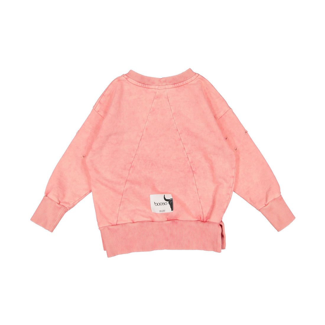 Booso Pink Torn Sweatshirt