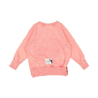 Booso Pink Torn Sweatshirt