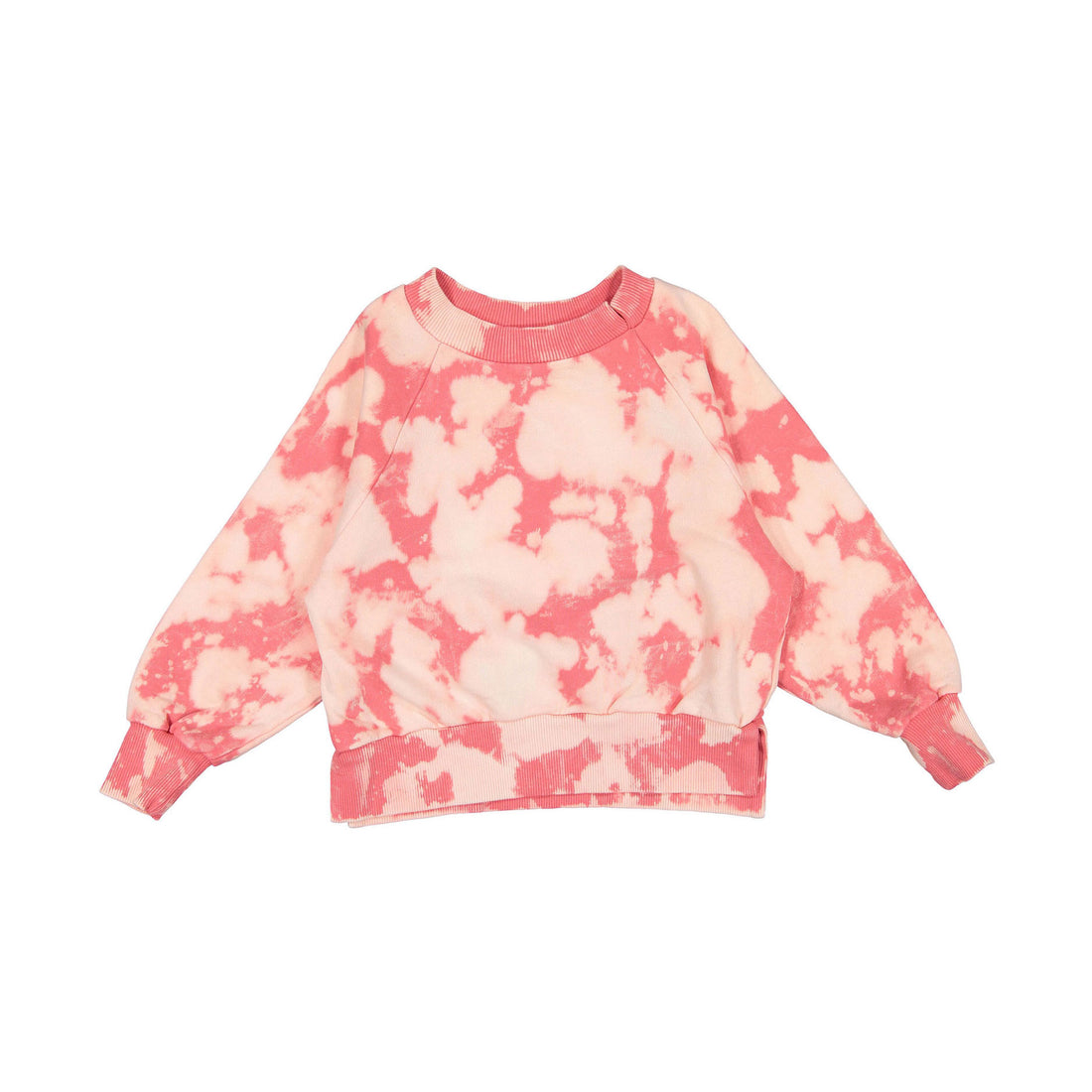 Booso Pink Splash Simple Sweatshirt