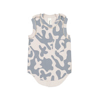 Booso Splash Beige Ribbed Top