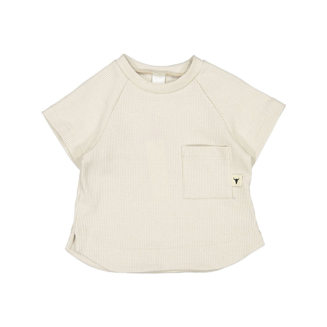 Booso White Waffle Tee