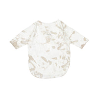 Booso Beige Long Acid Splash Tee