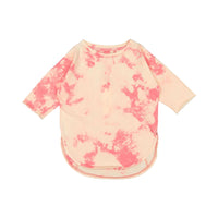 Booso Pink Long Acid Splash Tee