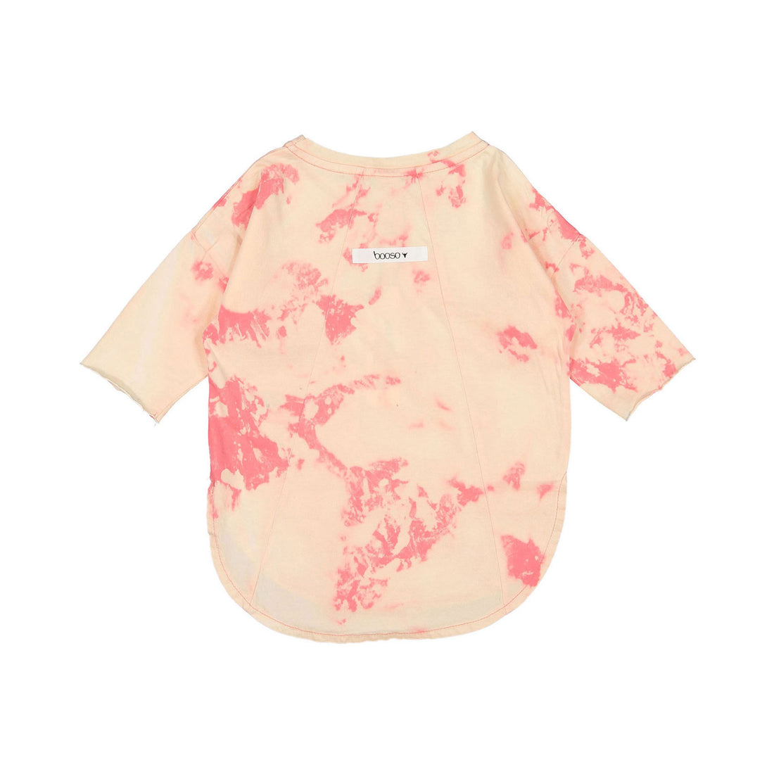 Booso Pink Long Acid Splash Tee