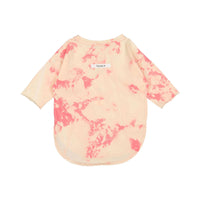 Booso Pink Long Acid Splash Tee