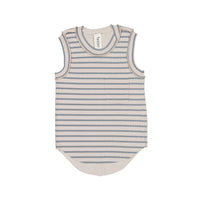 Booso Striped Beige Ribbed Top