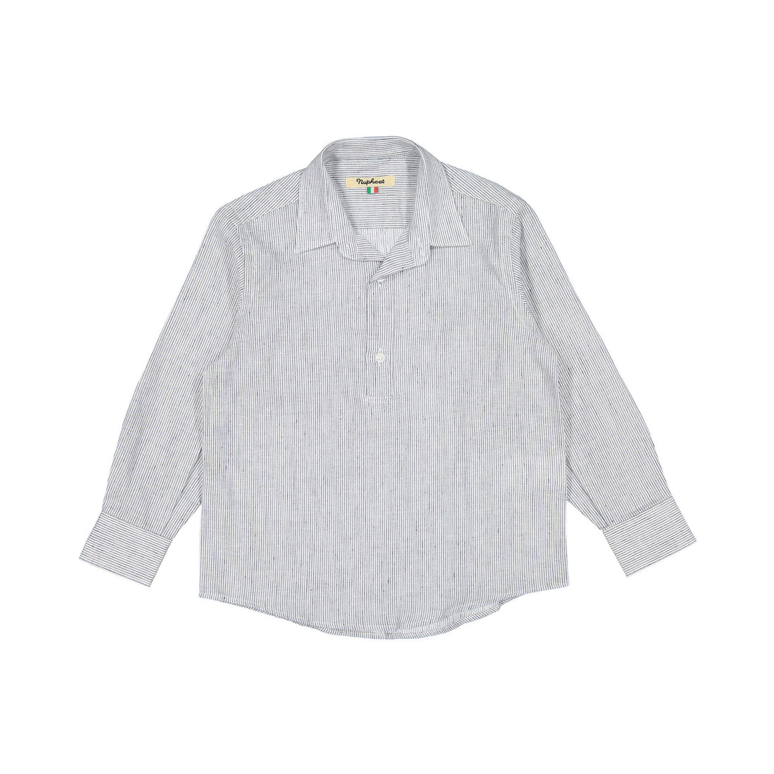 Nupkeet Navy Stripe Longsleeve Polo