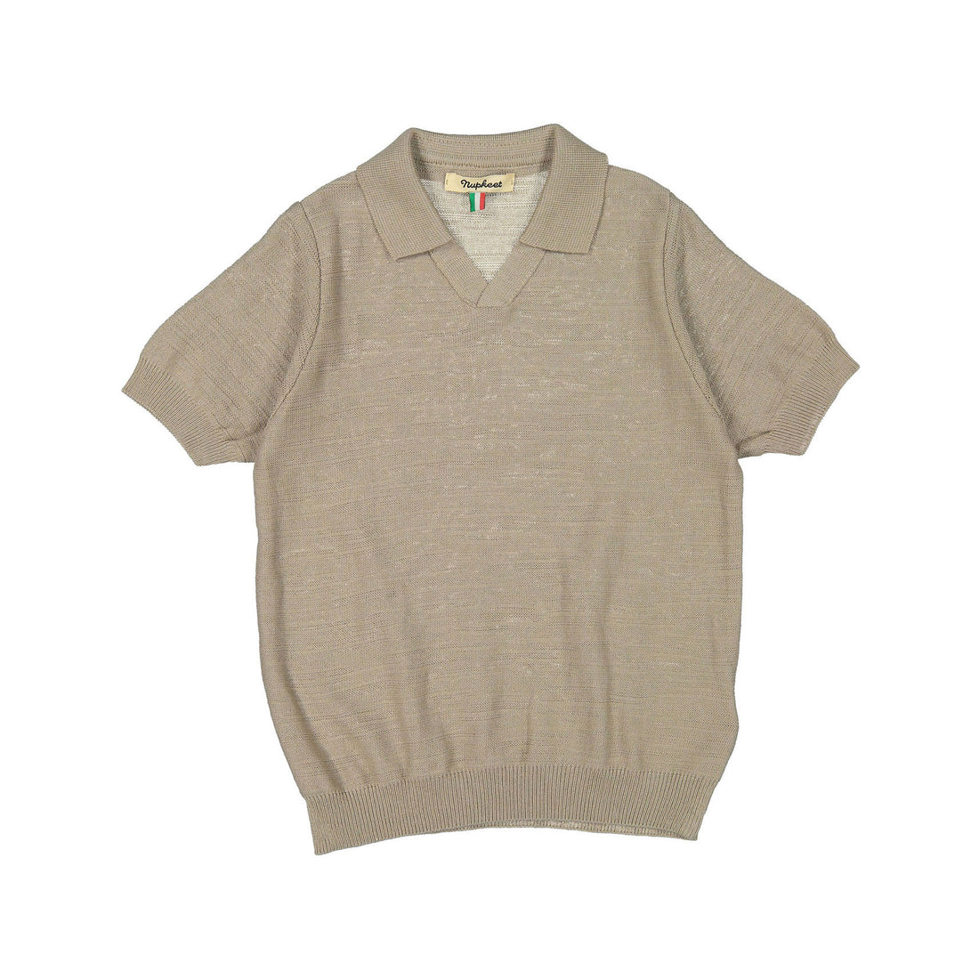 Nupkeet Beige Taranto Knit Polo