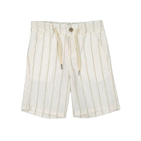 Nupkeet Beige Stripe Roma  Shorts