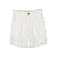 Nupkeet White Bermuda Shorts
