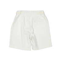 Nupkeet White Bermuda Pocket Shorts