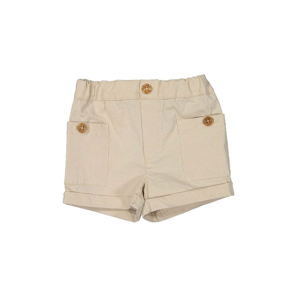 Nanos White Cargo Baby Shorts