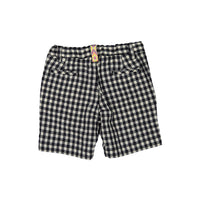 Nanos Black Check Shorts