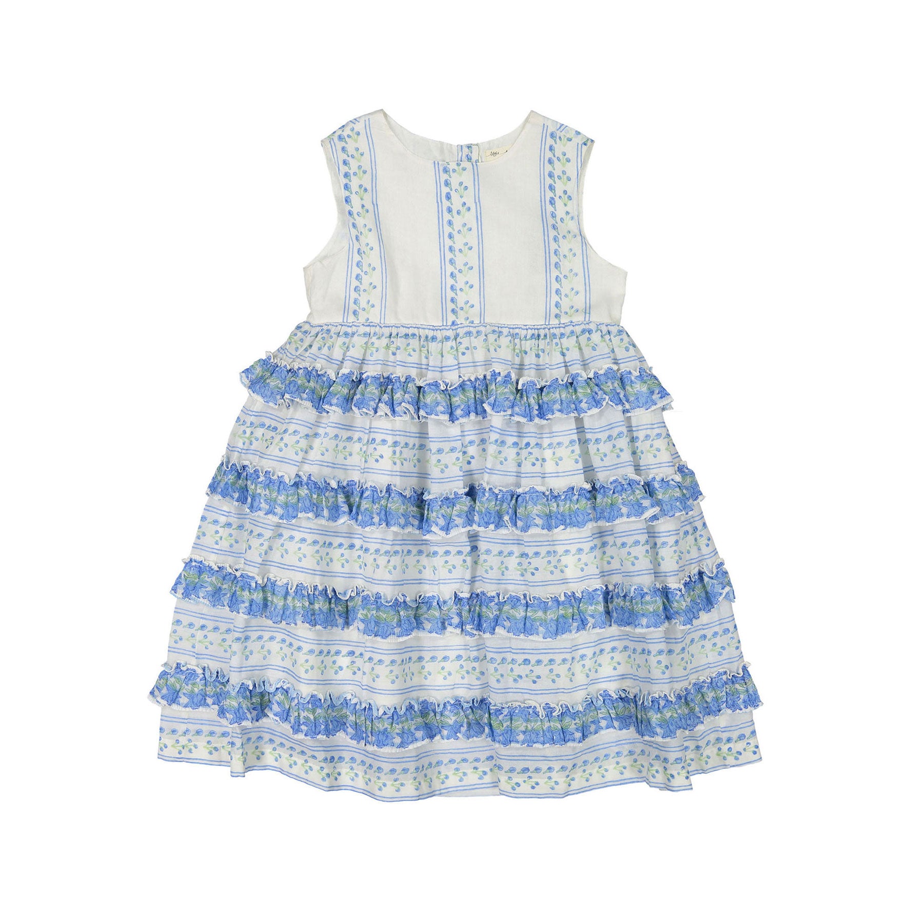 Little Paisley People Blue Lily Stripe Amber Dress – Ladida