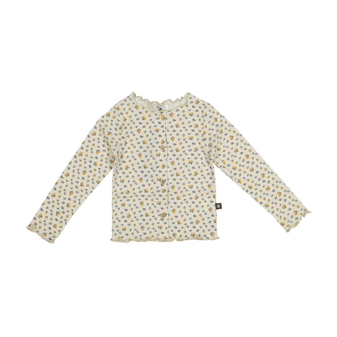 Petite Hailey Gold Vintage Floral Cardigan