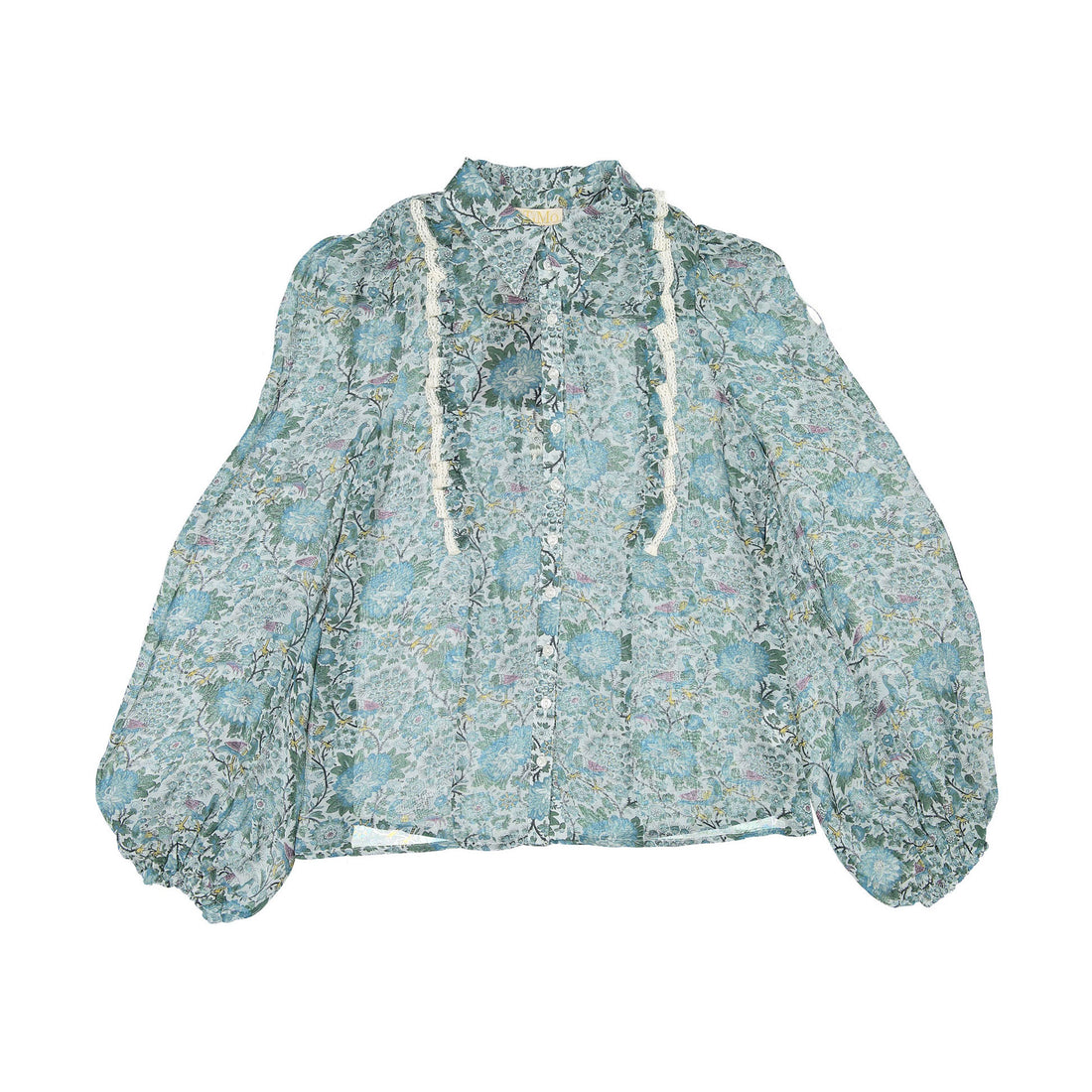 by Timo Blue Birds Georgette Womens Blouse
