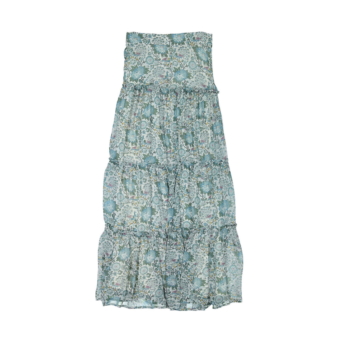 by Timo Blue Birds Georgette Womens Skirt