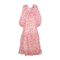 by Timo Pink Blossom Georgette Open Back Dress
