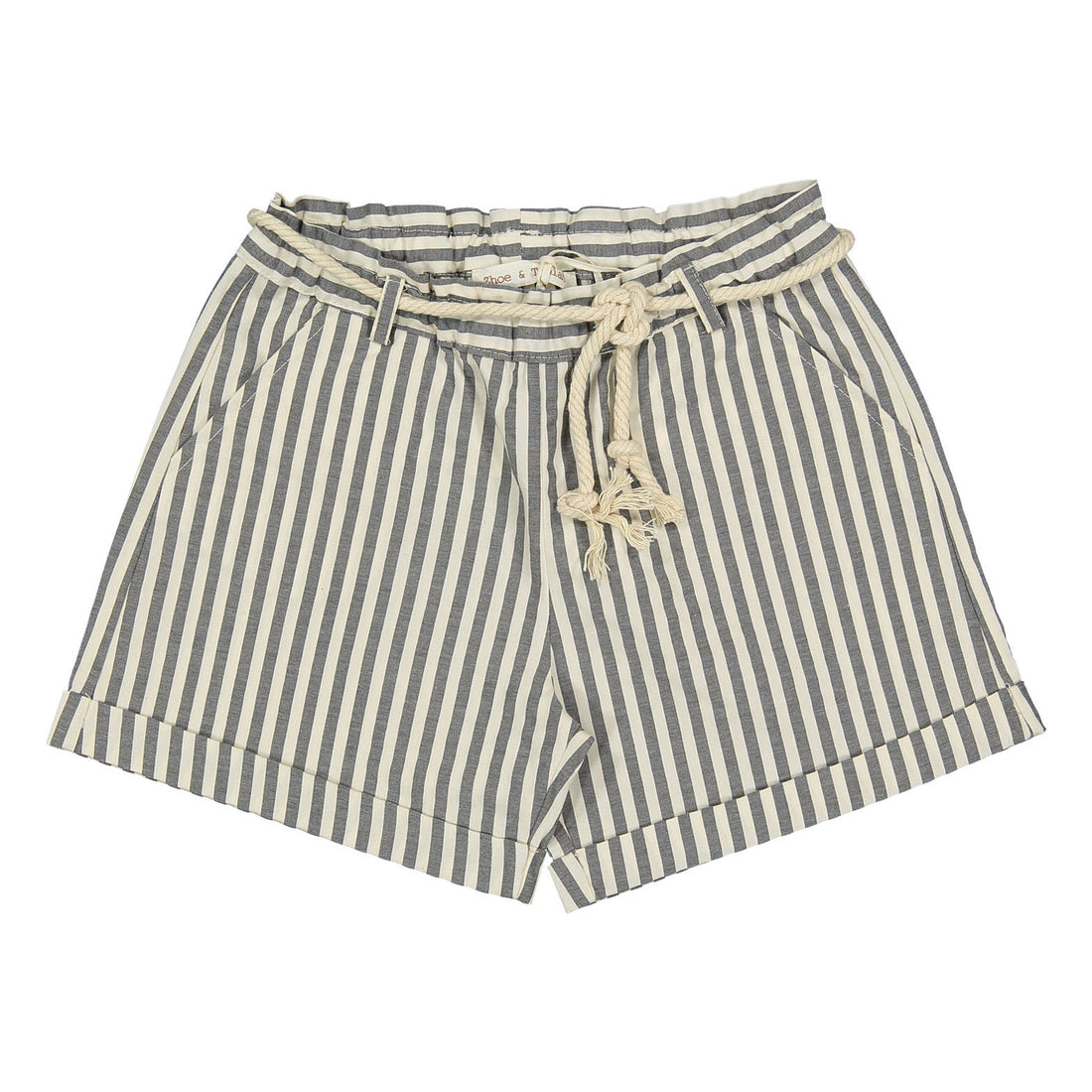 Zhoe and Tobiah Grey Seersucker Shorts