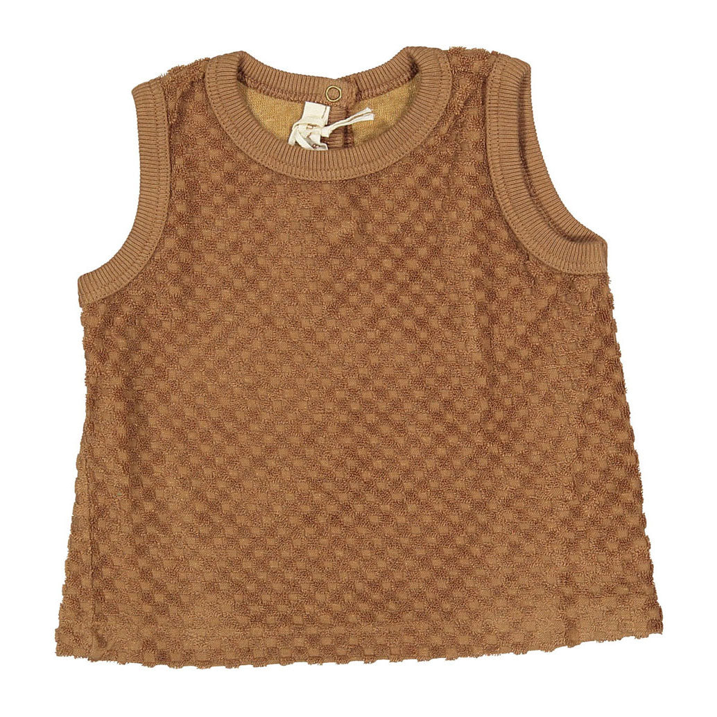 Zhoe and Tobiah Safari Terry Baby Vest