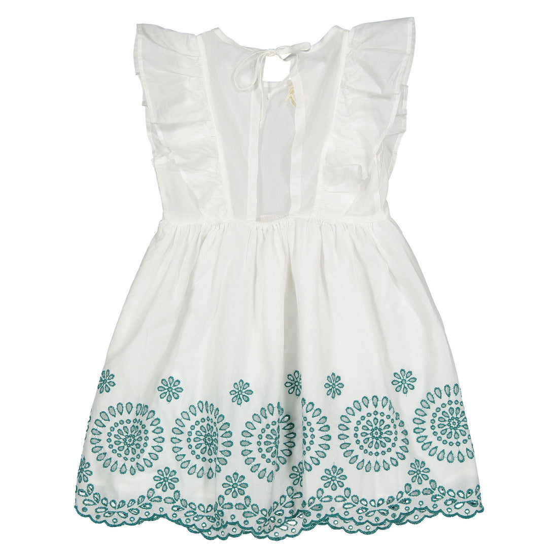 oasis embroidered dress Delilah Maxi Red – CHA COLLECTIVE main image 1