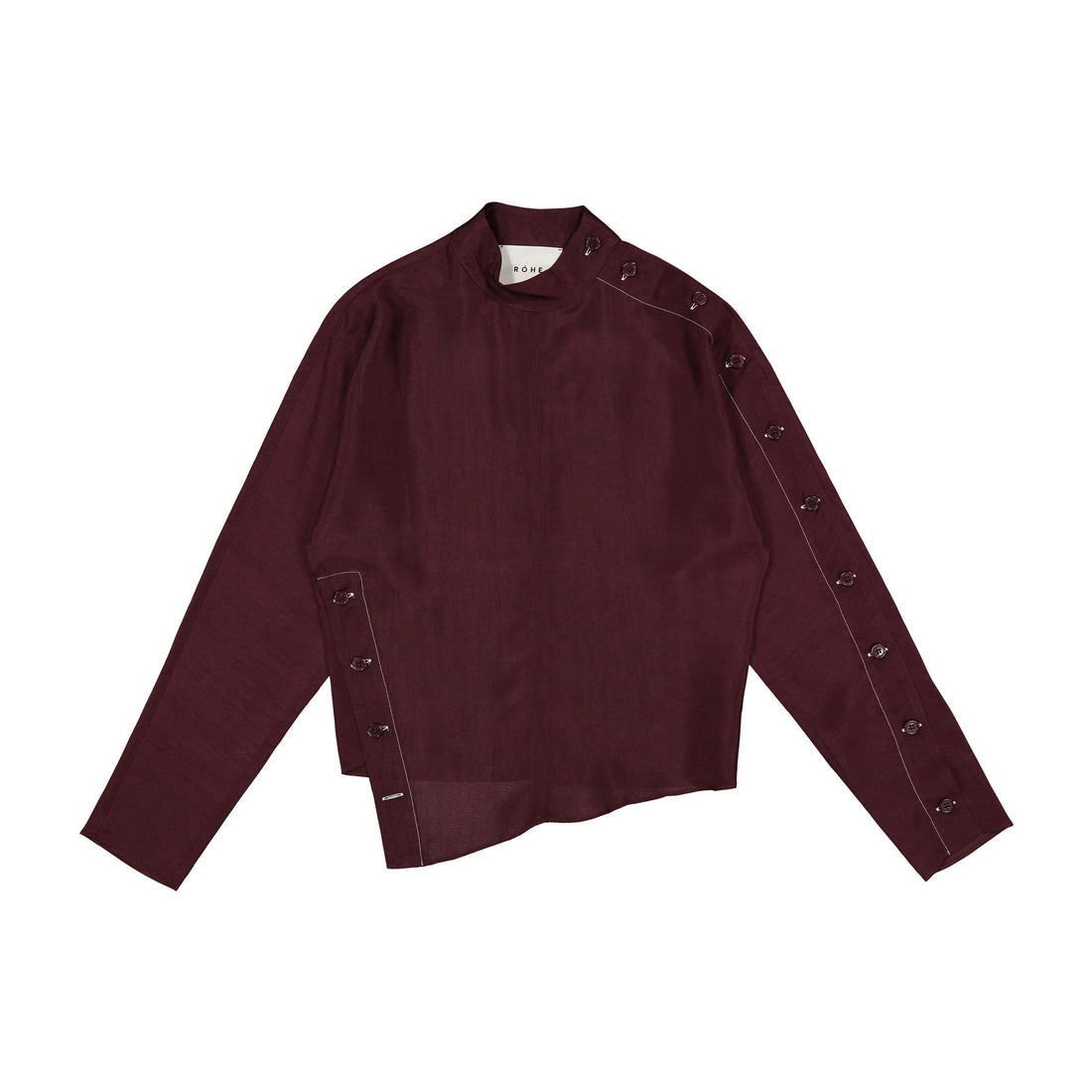 Rohe Mulberry Uneven Buttoned Top