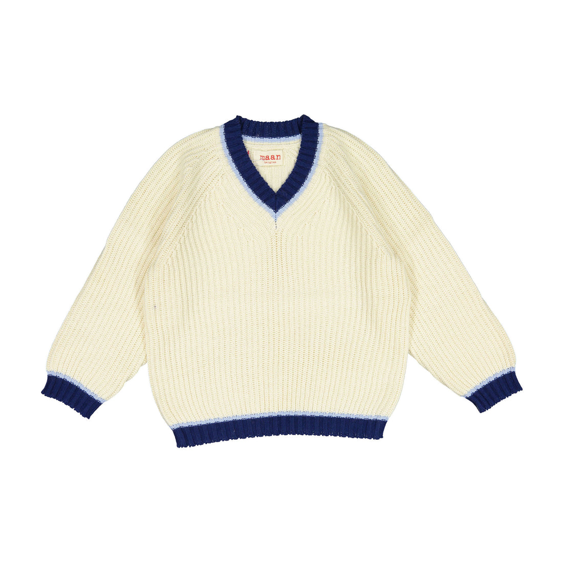 Maan Cream Constrast Collie Sweater