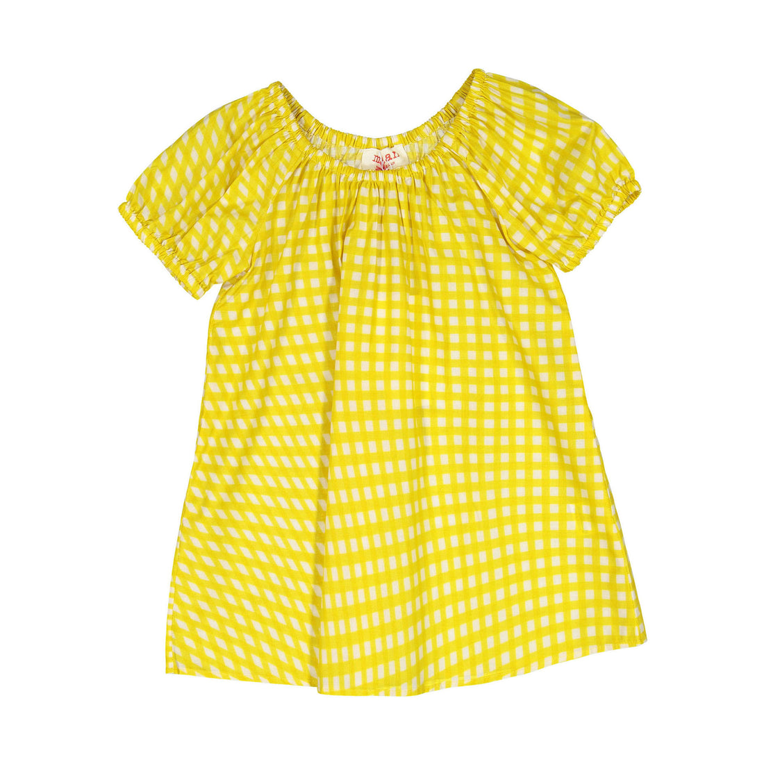 Maan Yellow Gingham Puppy Dress