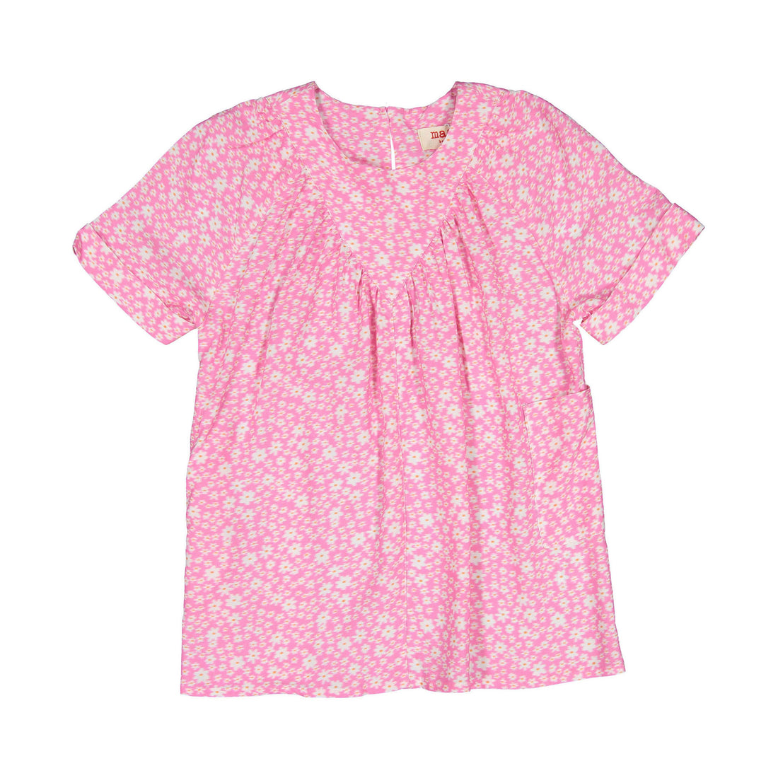 Maan Pink Mini Flowers Pony Dress