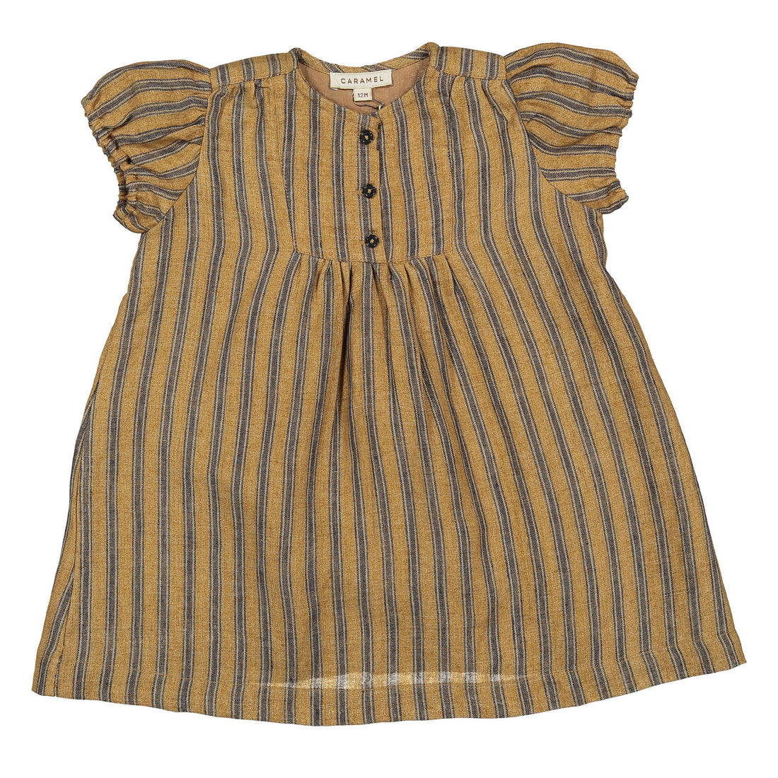 Caramel Mustard Stripe Yarrow Baby