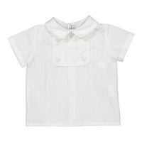 Kidiwi White Seersucker Maxandre Baby Shirt