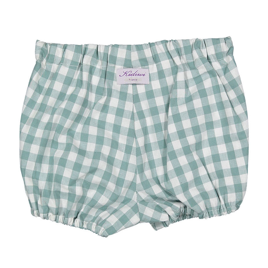 Kidiwi Thyme Green Gingham Babiane Bloomers