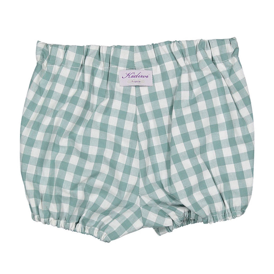 Kidiwi Thyme Green Gingham Babiane Bloomers