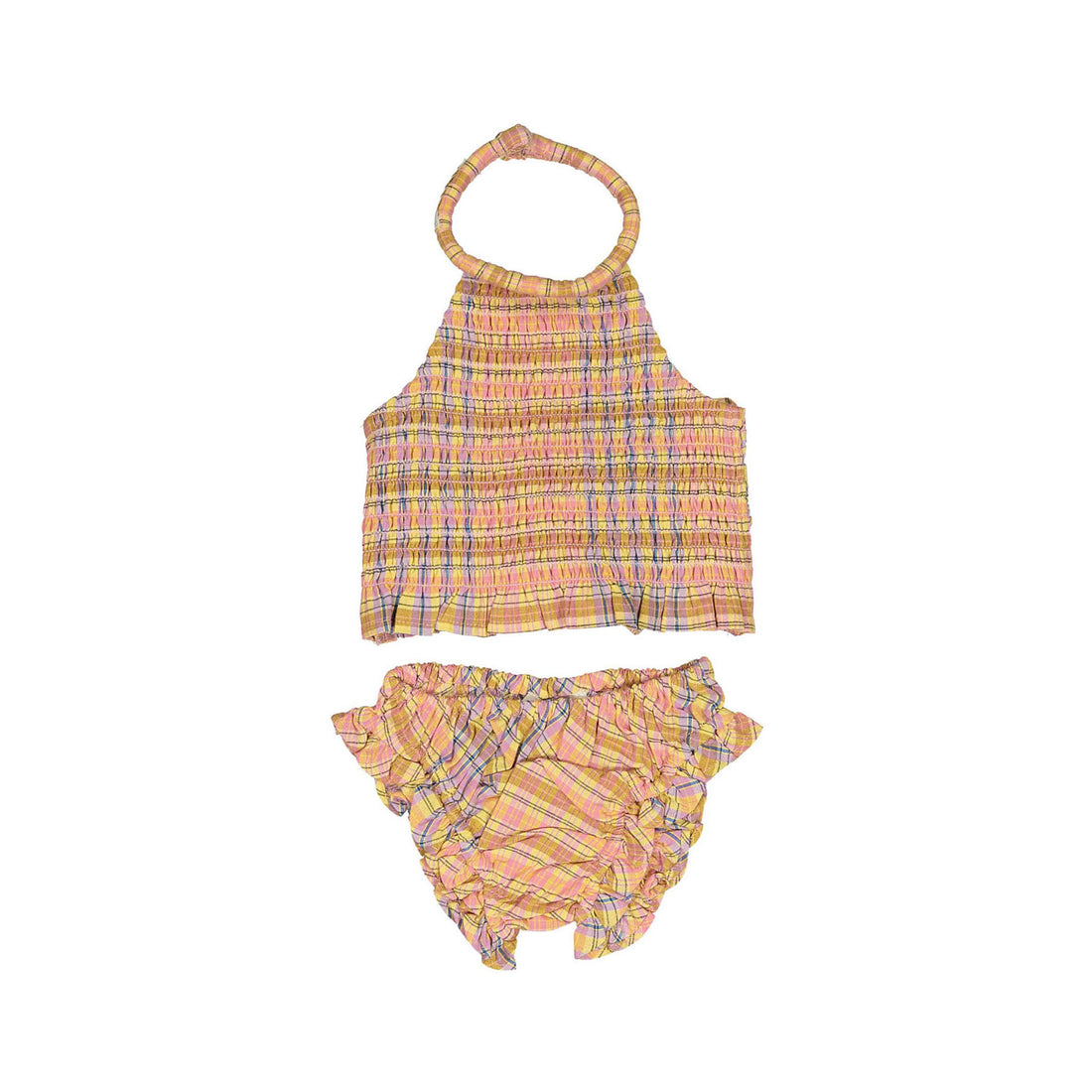Bonjour Diary Rainbow Check Swim Suit