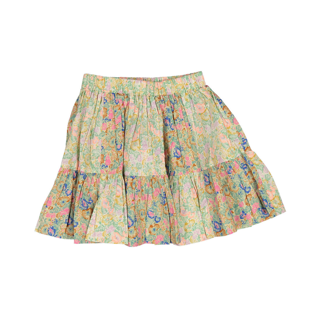 Bonjour Diary Blue Garden Patchwork Skirt