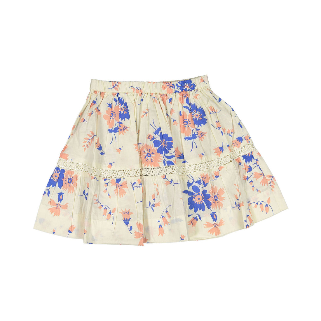 Bonjour Diary Pink White Blue Bouquet Skirt