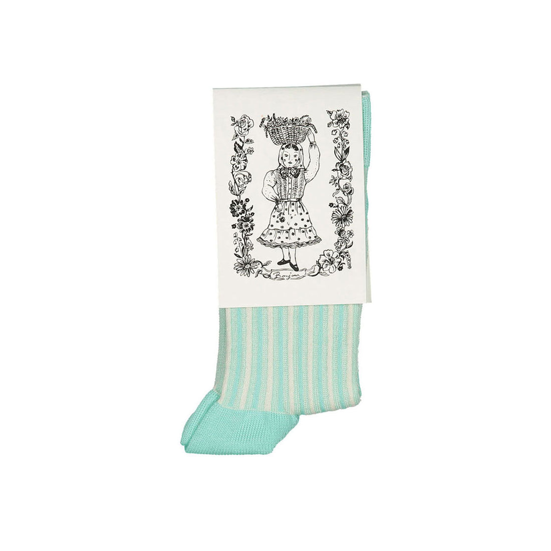 Bonjour Diary Aqua Deckchair Stripes Socks
