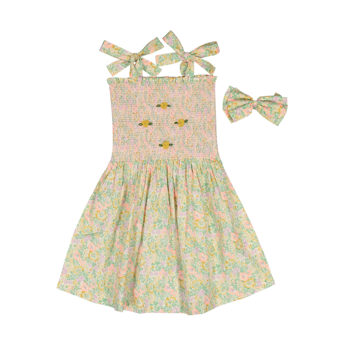 Bonjour Diary Pastel Garden Long Skirt Dress And Hairclip