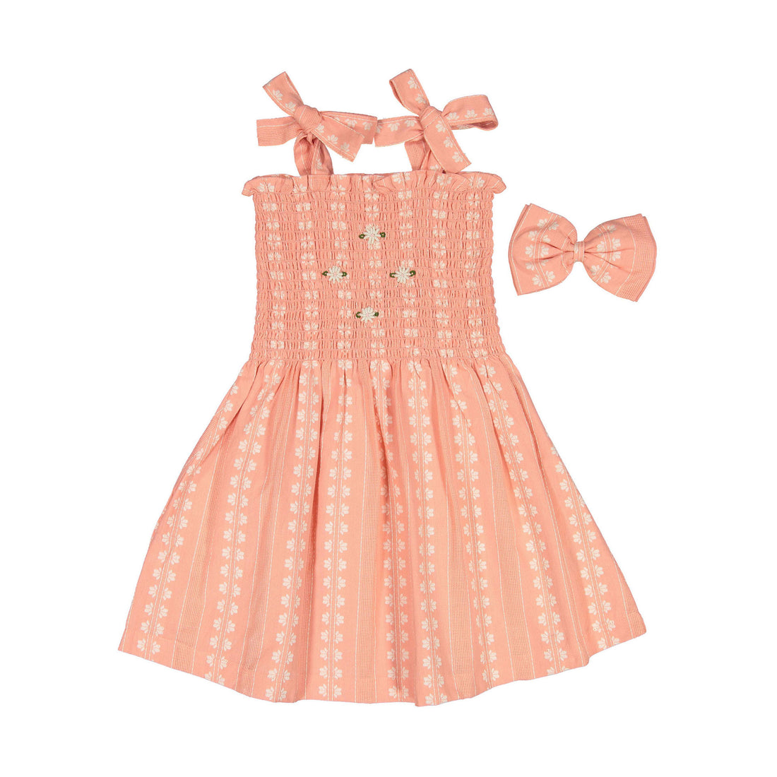 Bonjour Diary Strawberry Vanilla Jacquard Long Skirt Dress