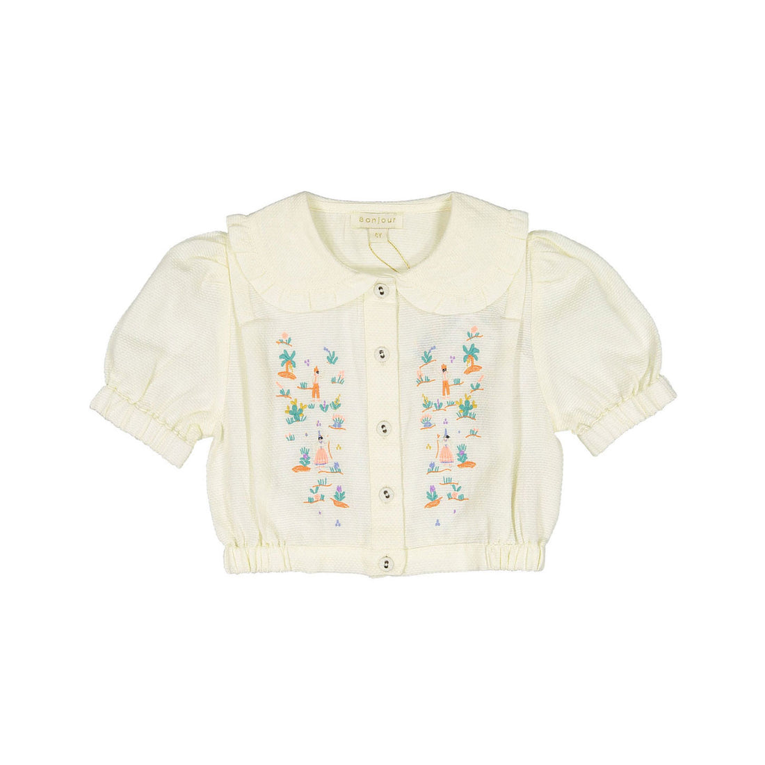 Bonjour Diary Brode Crop Shirt