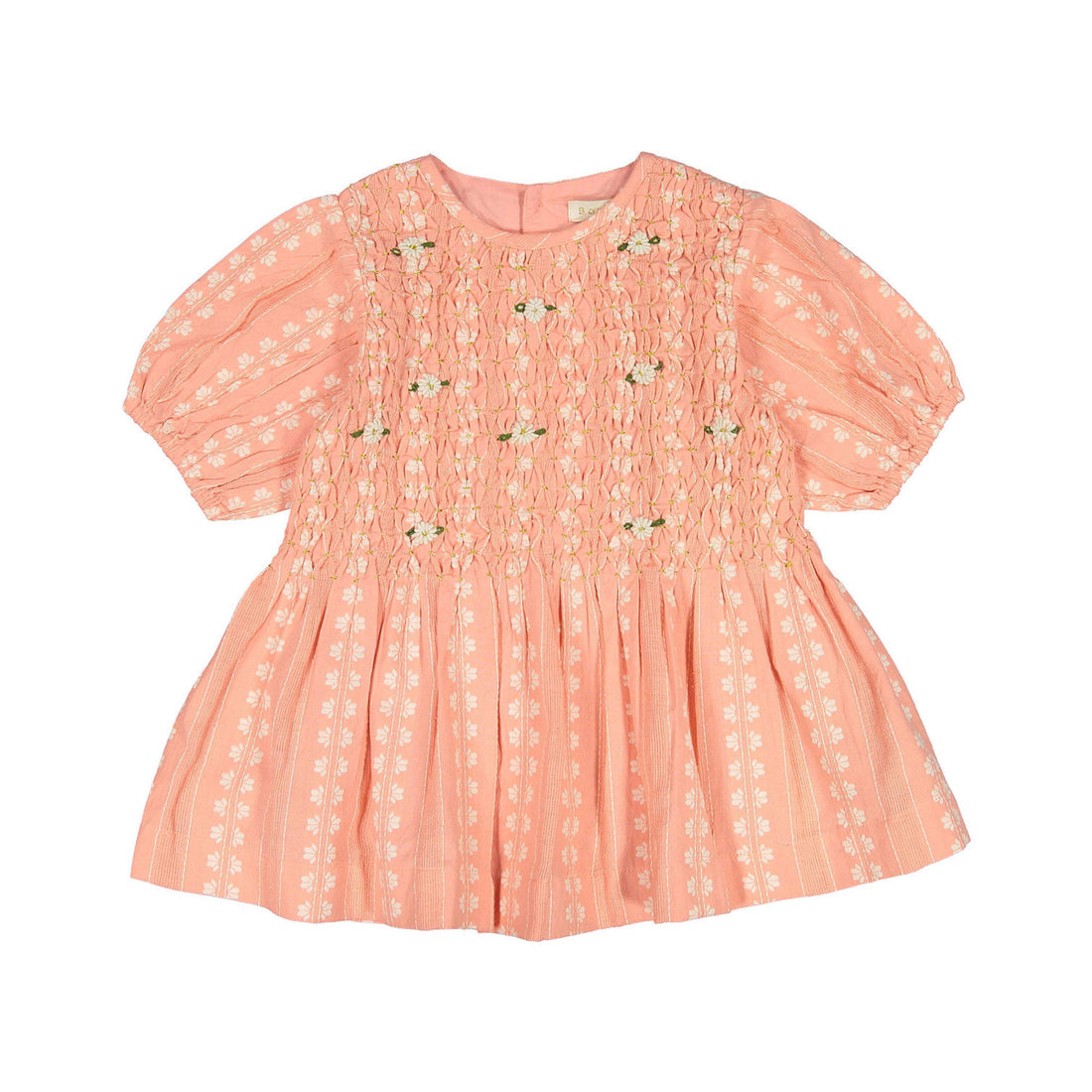 Bonjour Diary Strawberry Vanilla Jacquard Smocks Blouse