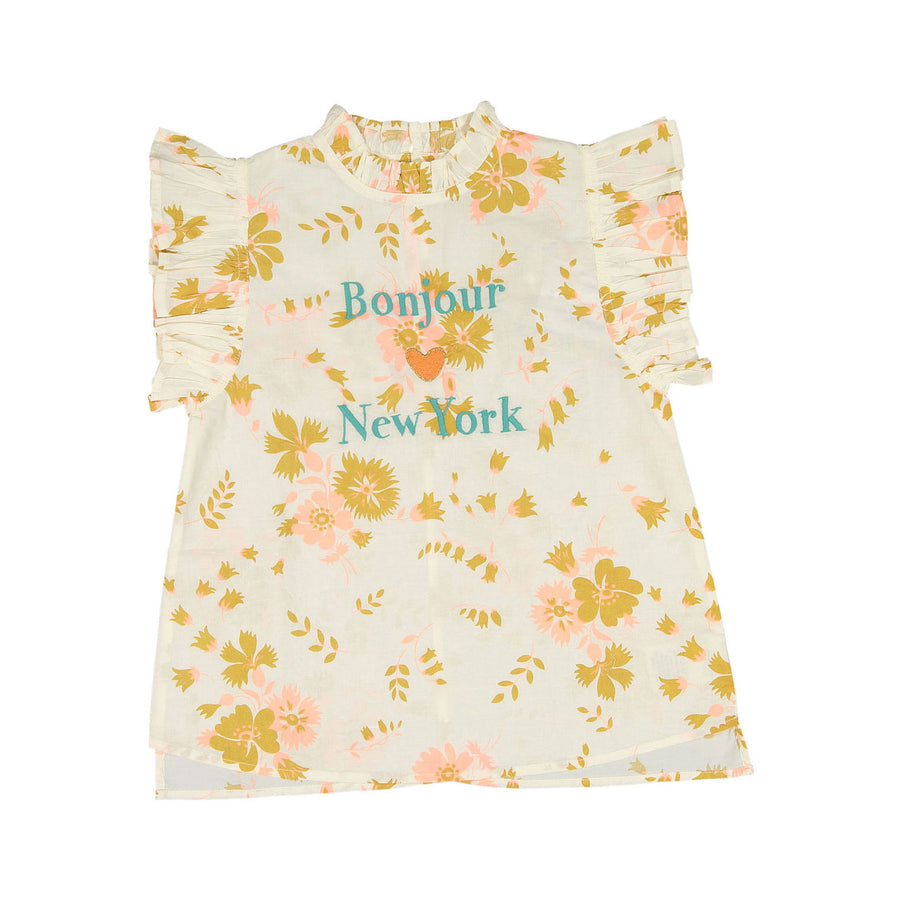 Bonjour Diary Bouquet Fluo Flounce Top