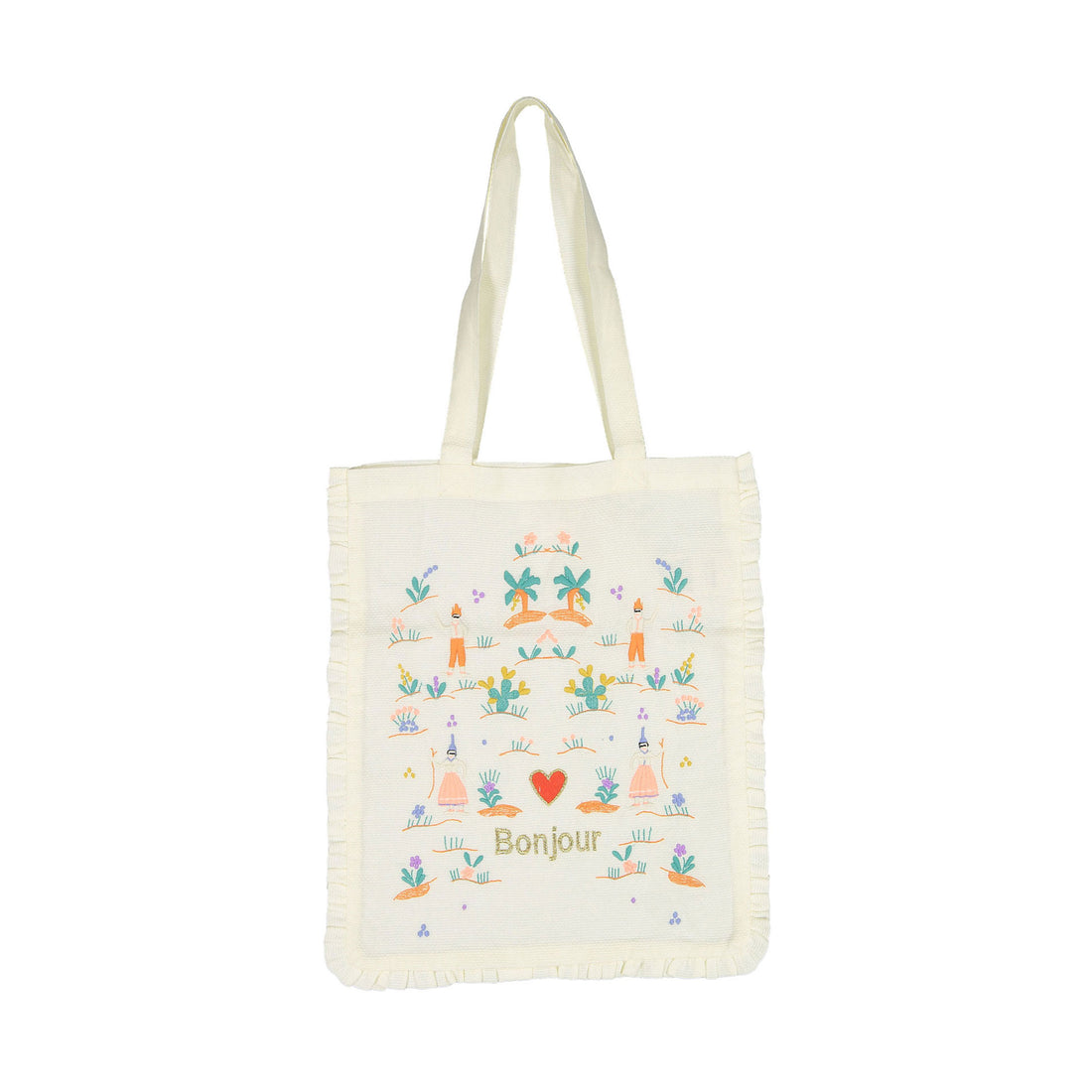Bonjour Diary Embroidered Totebag