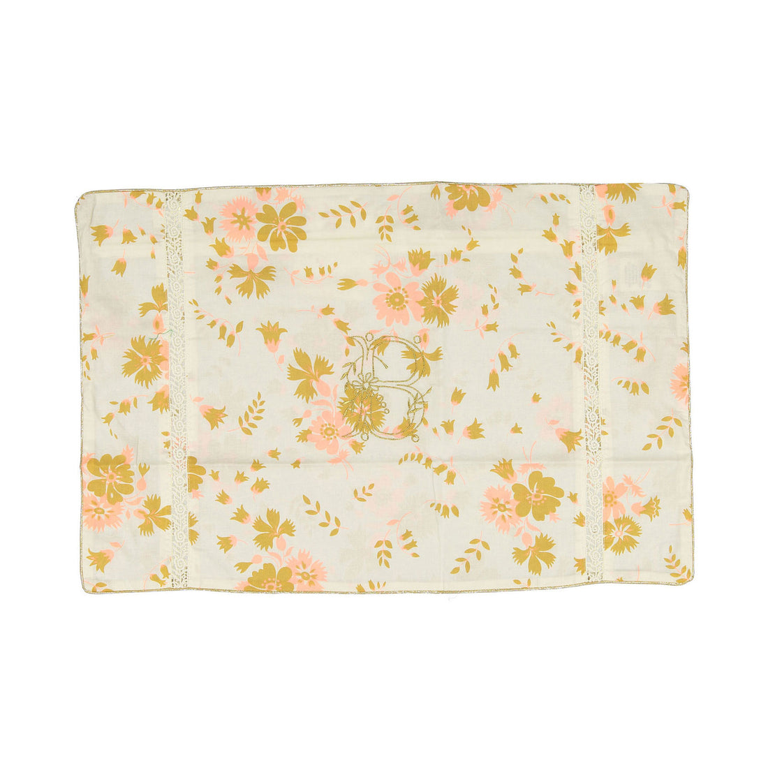 Bonjour Diary Bouquet Fluo Curry Embroidered Cushion Case