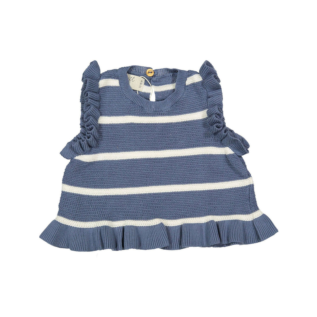 Birinit Navy Stripes Top